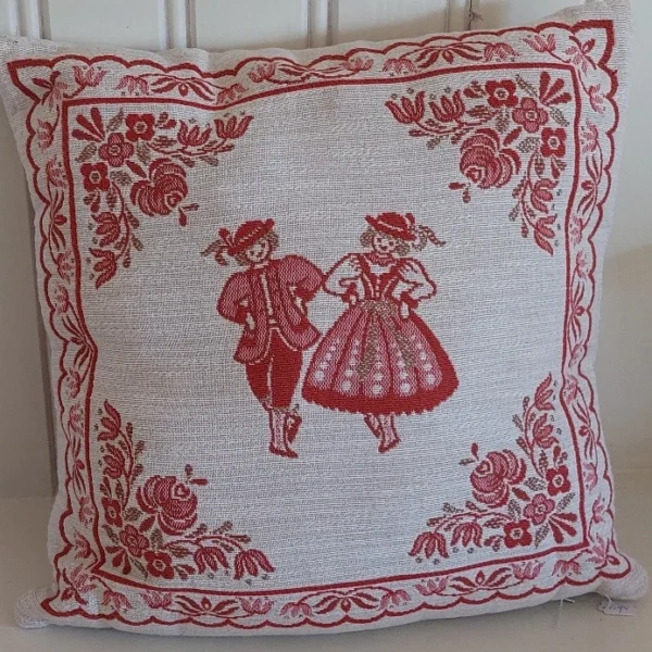 Rood Folklore kussen