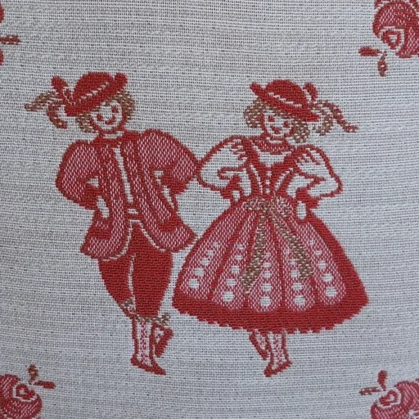 Rood Folklore kussen