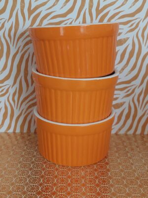 Set 3 Ramekins Oranje Ongemerkt