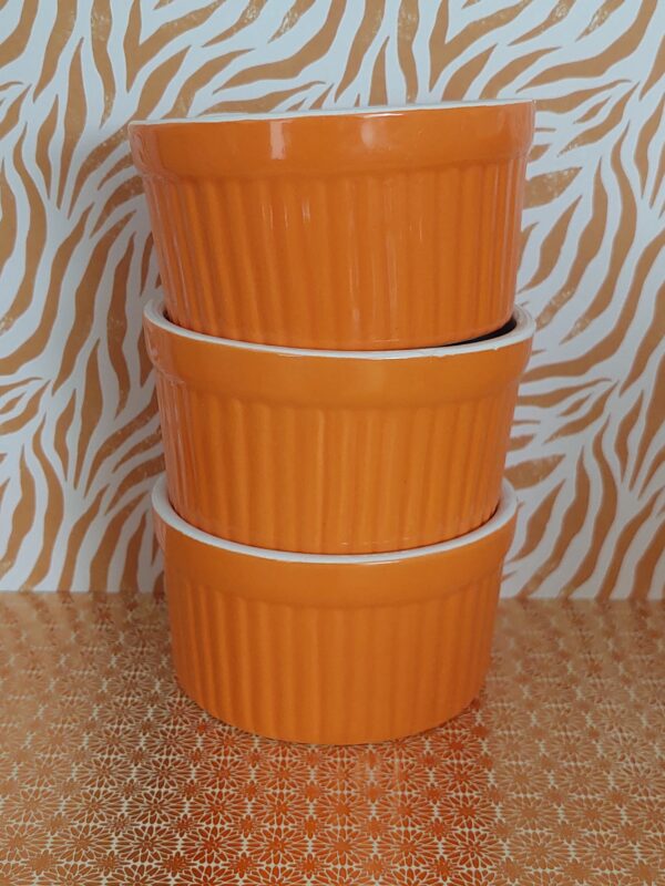 Set 3 Ramekins Oranje Ongemerkt