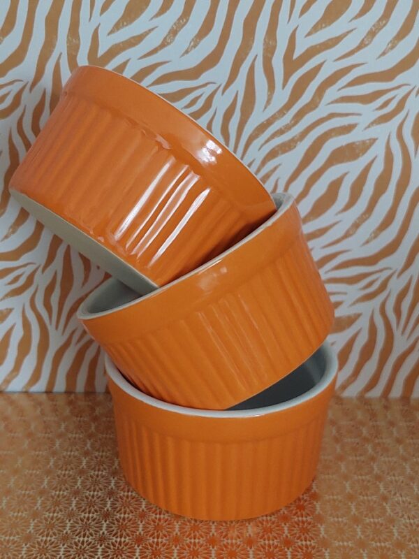 Set 3 Ramekins Oranje Ongemerkt