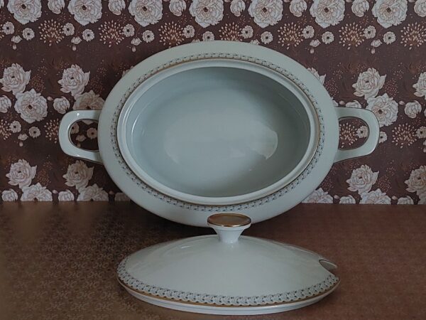 Vintage Hutschenreuther sauskom met deksel