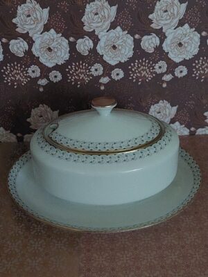 Vintage Hutschenreuther sauskom met deksel