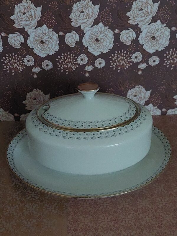 Vintage Hutschenreuther sauskom met deksel