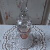 Vintage Glazen Torenkandelaar Persglas