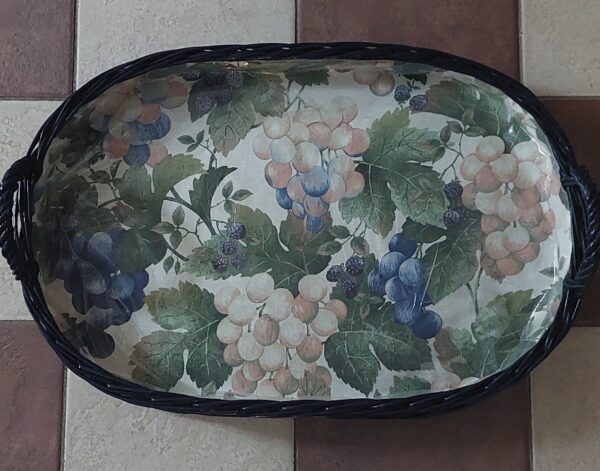 Vintage Rieten Dienblad