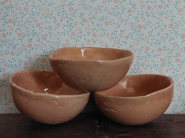 Aardewerk Schalenset Zalmrose