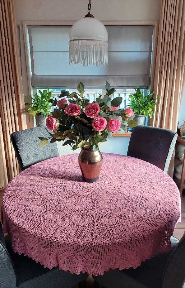 Gehaakt Rond Tafelkleed Oudrose