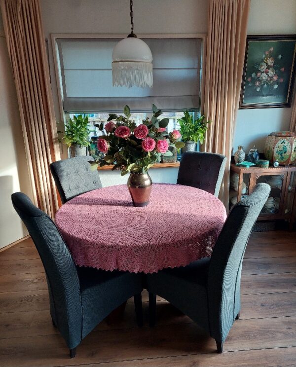 Gehaakt Rond Tafelkleed Oudrose