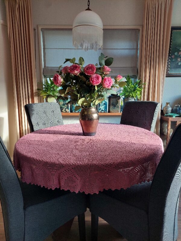 Gehaakt Rond Tafelkleed Oudrose