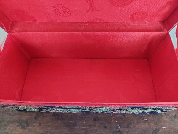 1 Chinese Stoffen Dekseldoos