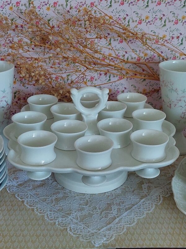 Brocante Franse Ei Serveerschaal