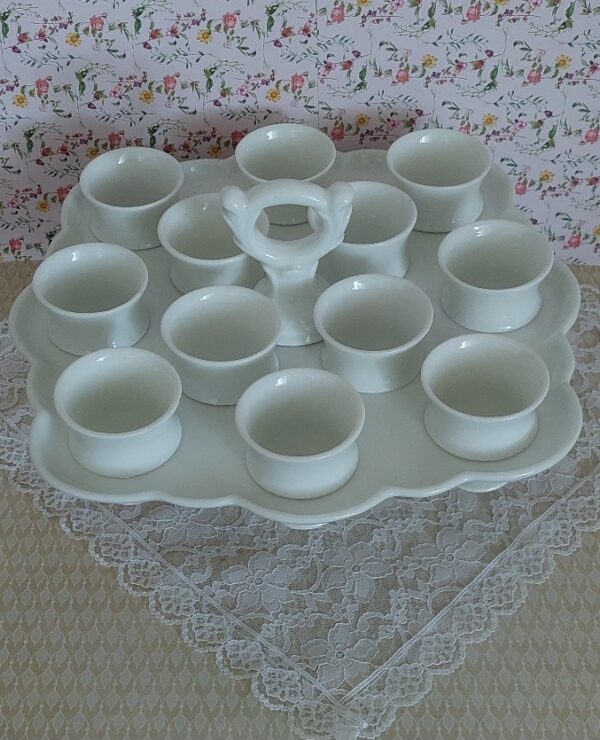 Brocante Franse Ei Serveerschaal