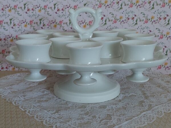 Brocante Franse Ei Serveerschaal