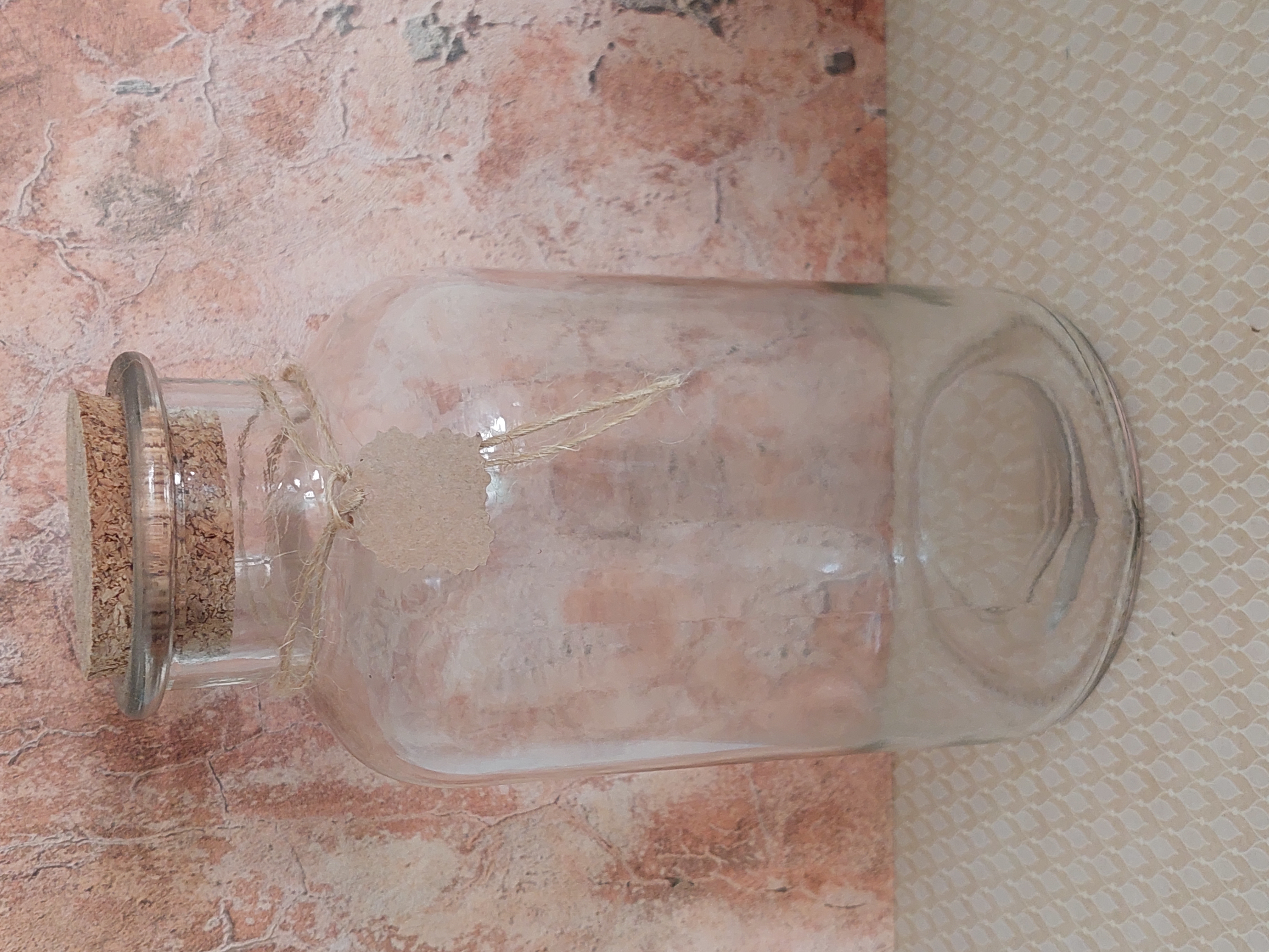 2 Glazen Voorraadpotten Met Kurk