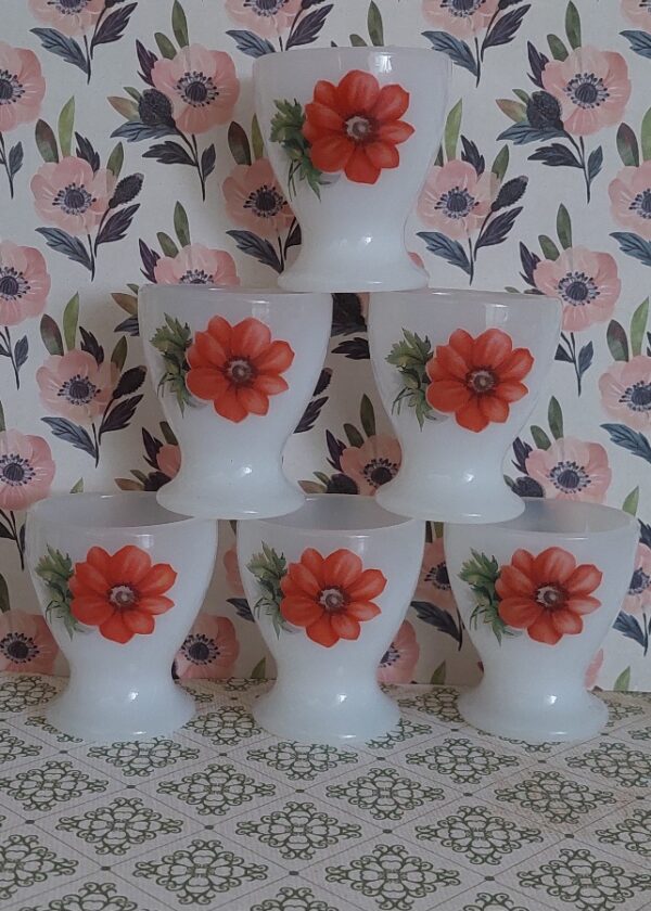 6 eierdopjes Arcopal France