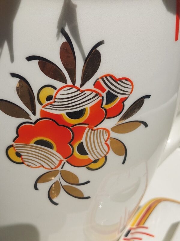 Art Deco Lampetstel Boch 4 delig