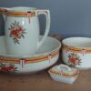 Art Deco Lampetstel Boch 4 delig