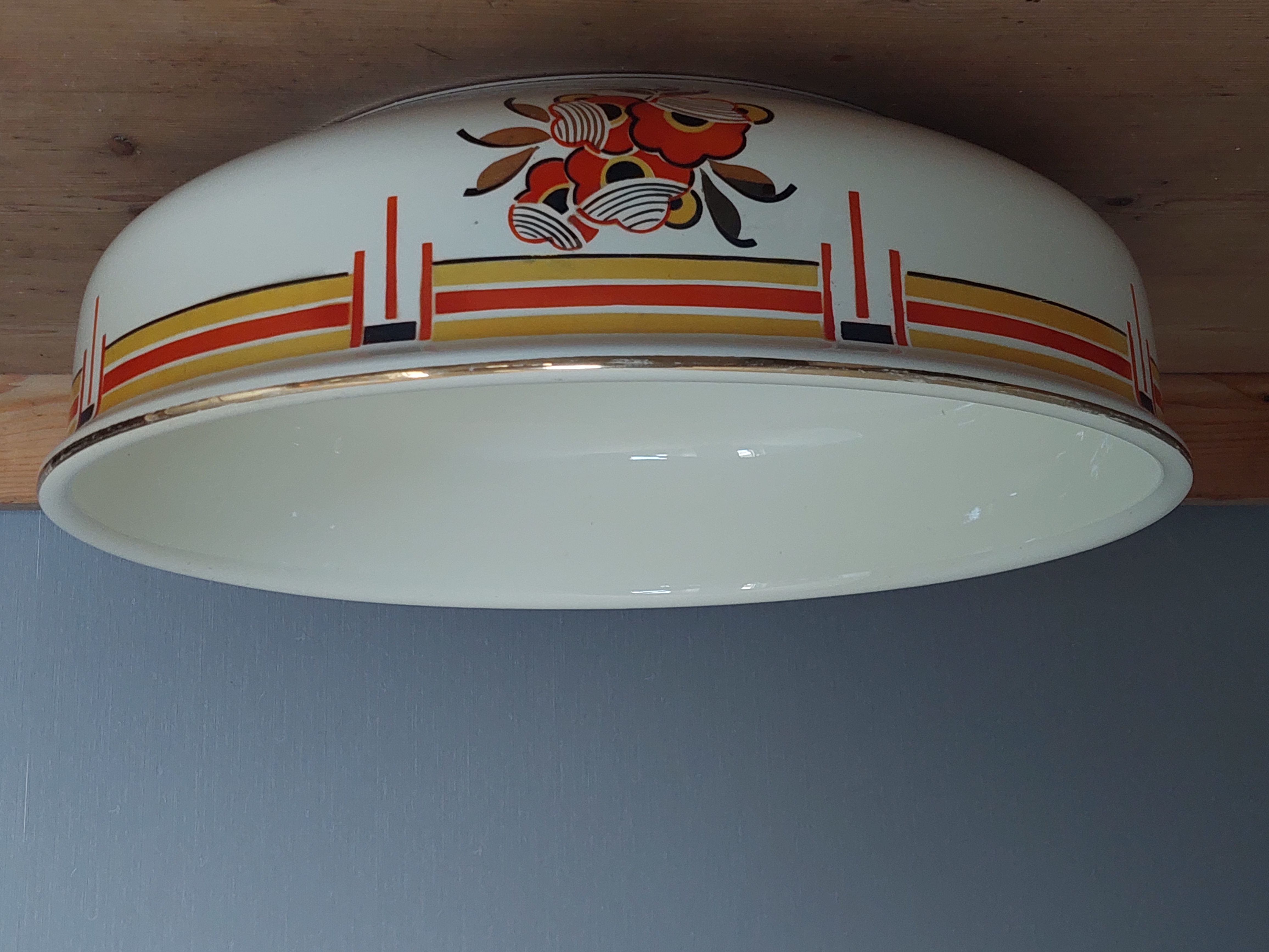 Art Deco Lampetstel Boch 4 delig
