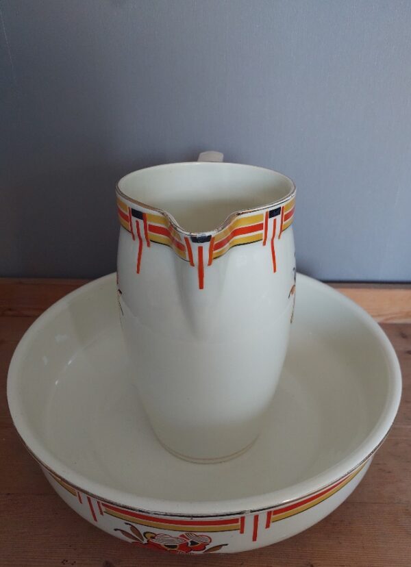 Art Deco Lampetstel Boch 4 delig