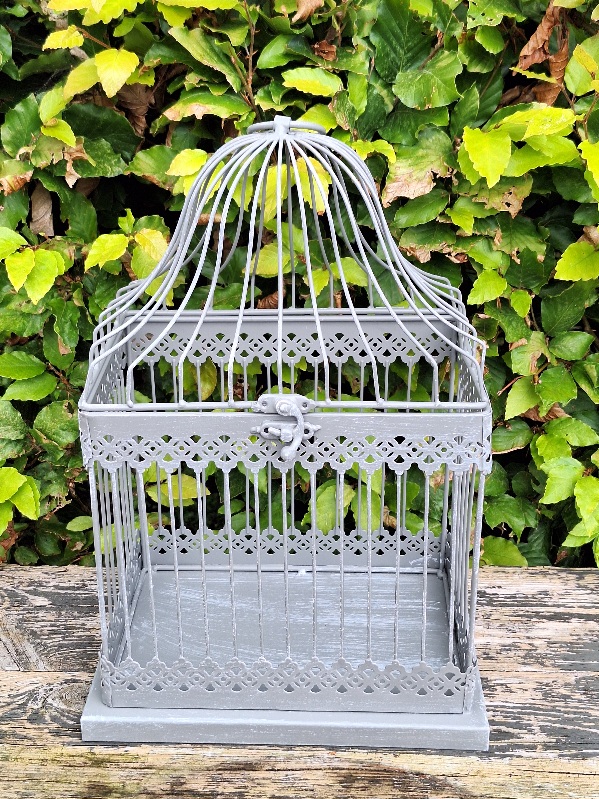 Brocante vogelkooitje groot