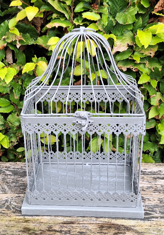 Brocante vogelkooitje groot
