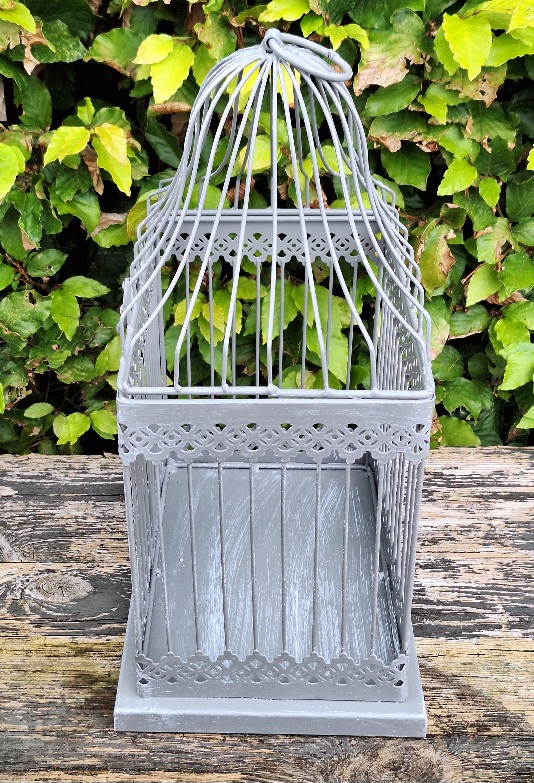 Brocante vogelkooitje groot
