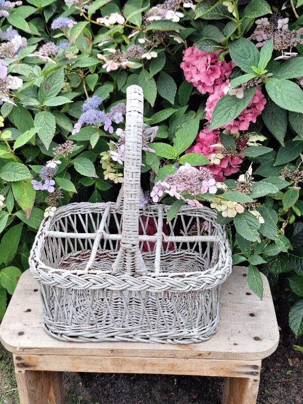 Rieten Flessenmand Grijs