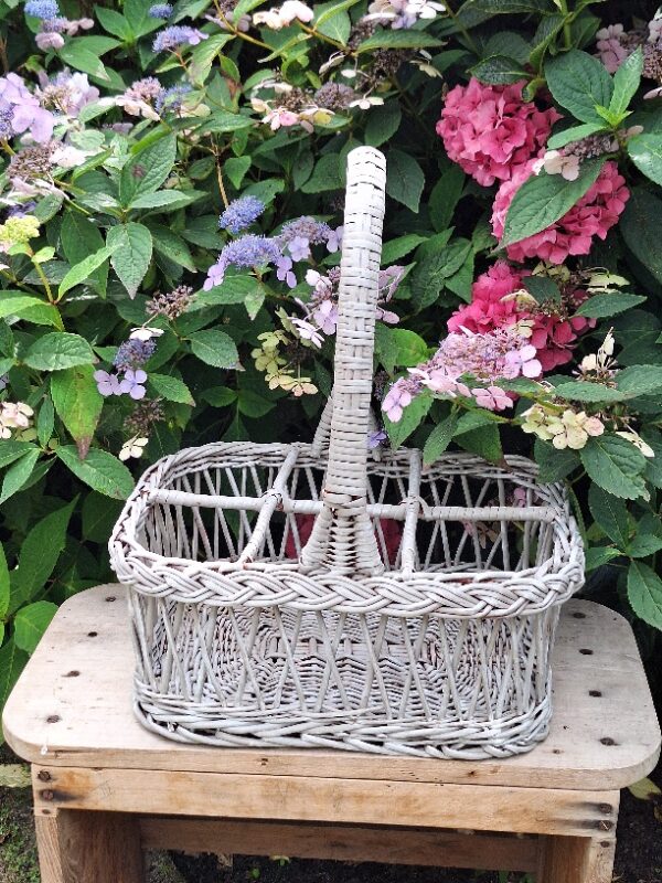 Rieten Flessenmand Grijs