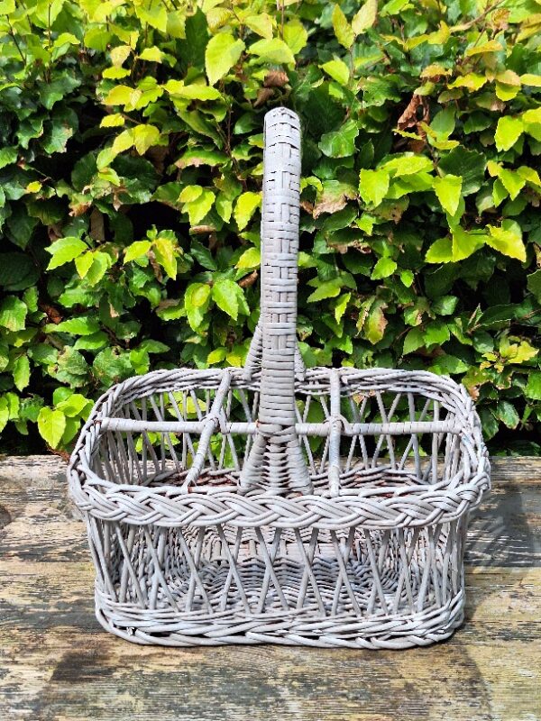 Rieten Flessenmand Grijs