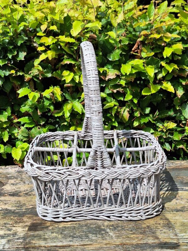 Rieten Flessenmand Grijs