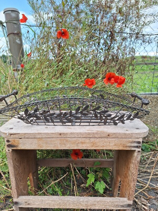 Gietijzeren Oogstmand Brocante
