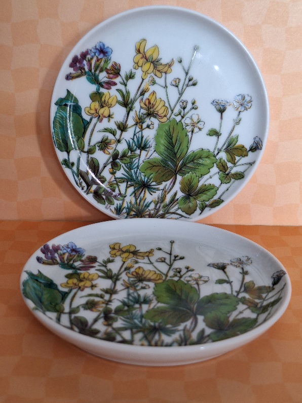 1 Set Petit Fours Schaaltjes Veldbloemen