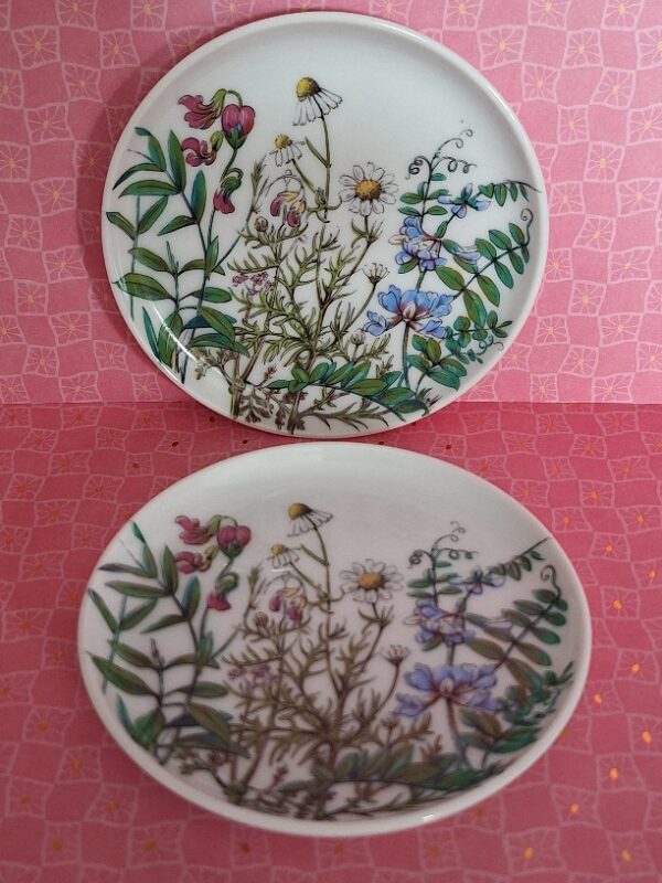 1 Set Petit Fours Schaaltjes Veldbloemen