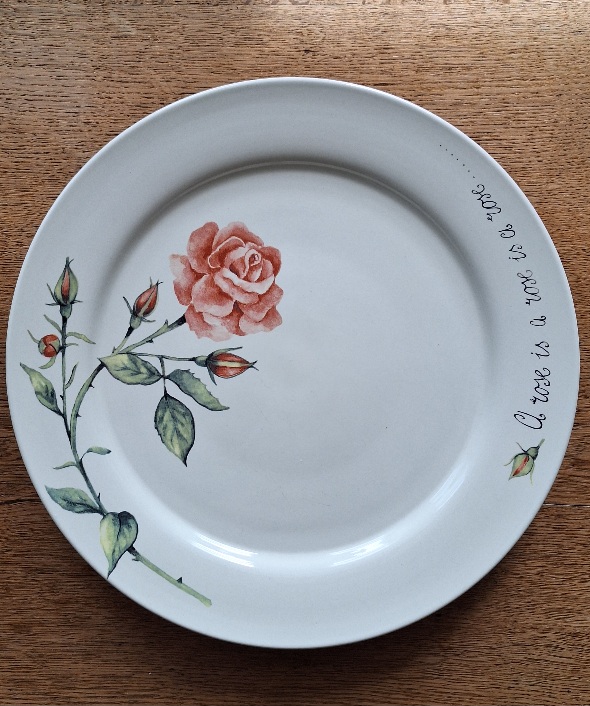 Groot Serveerbord Jet a Rose is a Rose