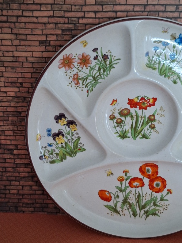 Retro Gourmetbord Wildflowers