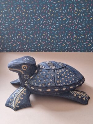 Dekseldoos Schildpad Handgemaakt