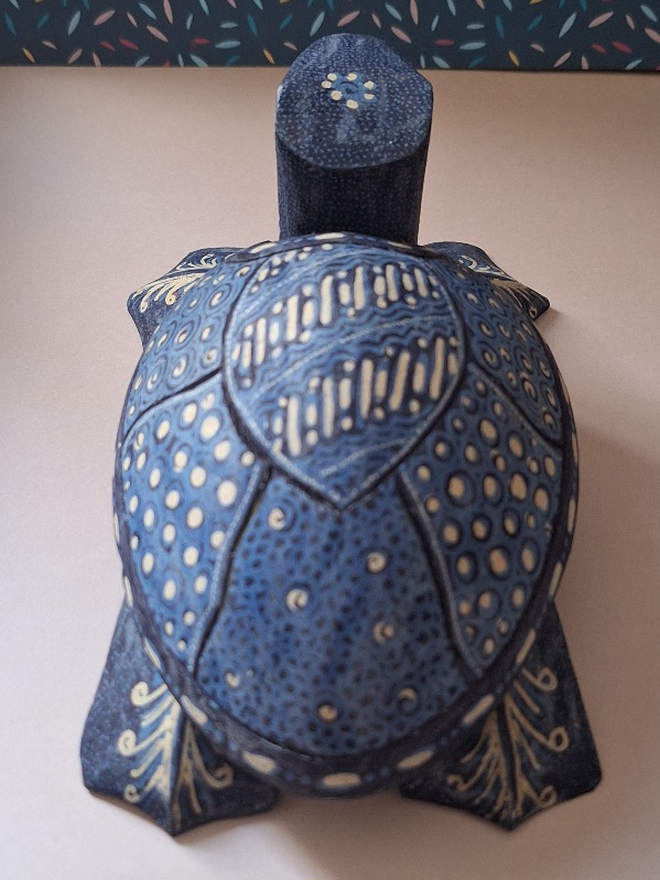 Dekseldoos Schildpad Handgemaakt