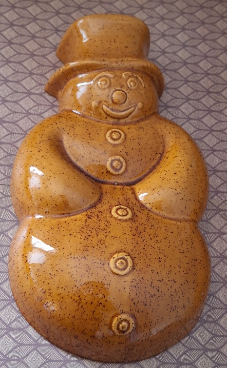 Grote Puddingvorm Sneeuwman Keramiek