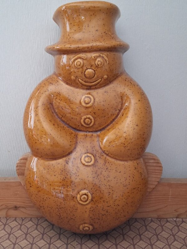 Grote Puddingvorm Sneeuwman Keramiek