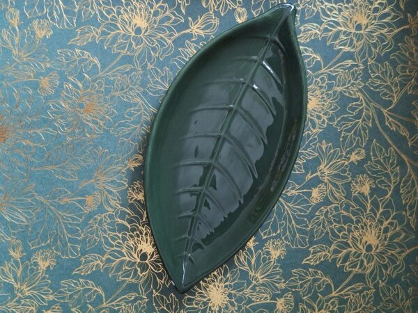 Bladschaaltje Keramiek Groen