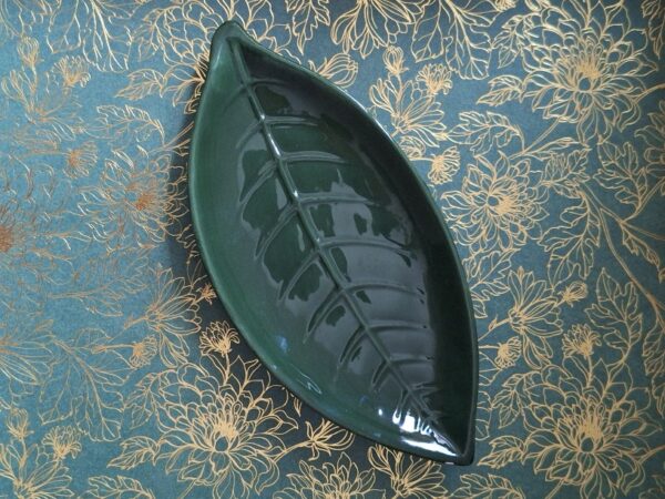 Bladschaaltje Keramiek Groen