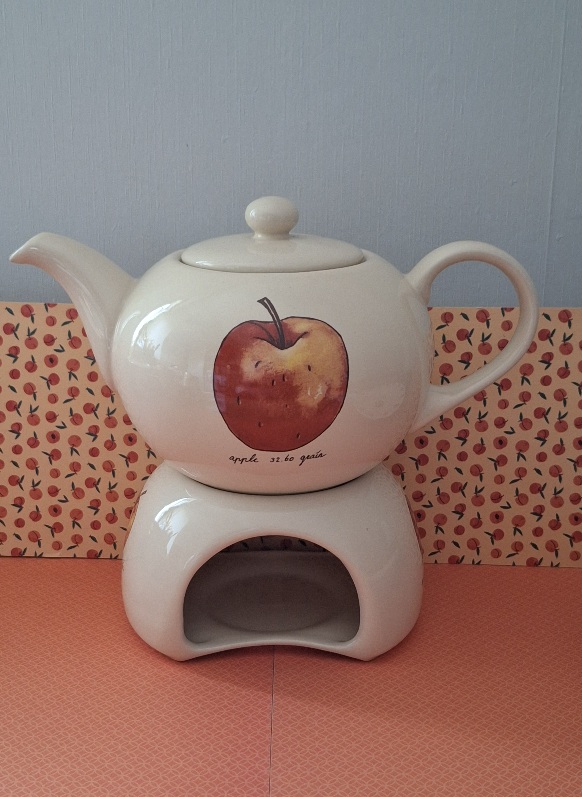 2 delig Rechaud En Theepot Jet Appel