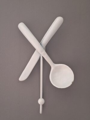 Gietijzeren Keukenhaak Wit