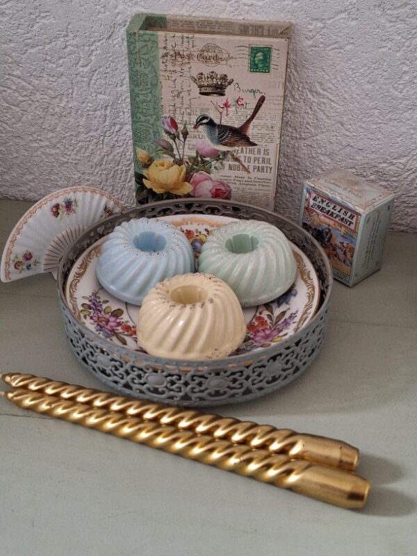 Kaarsenhouder Mini Tulband Pastelgroen