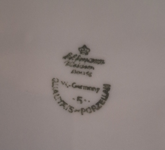 Taartbord Seltmann Weiden Bavaria Theresia Red