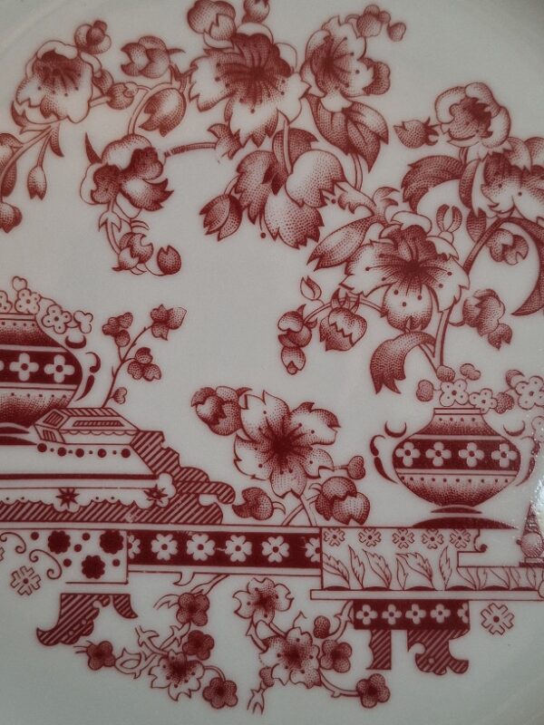 Taartbord Seltmann Weiden Bavaria Theresia Red