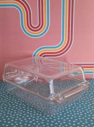 Vintage Glazen Kaasdoos Arcuisine France