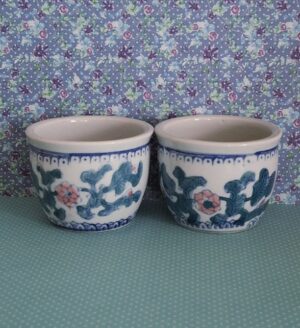 2 Chinese bloempotjes