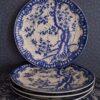 4 Japanse Gebaksbordjes Prunus Blossem